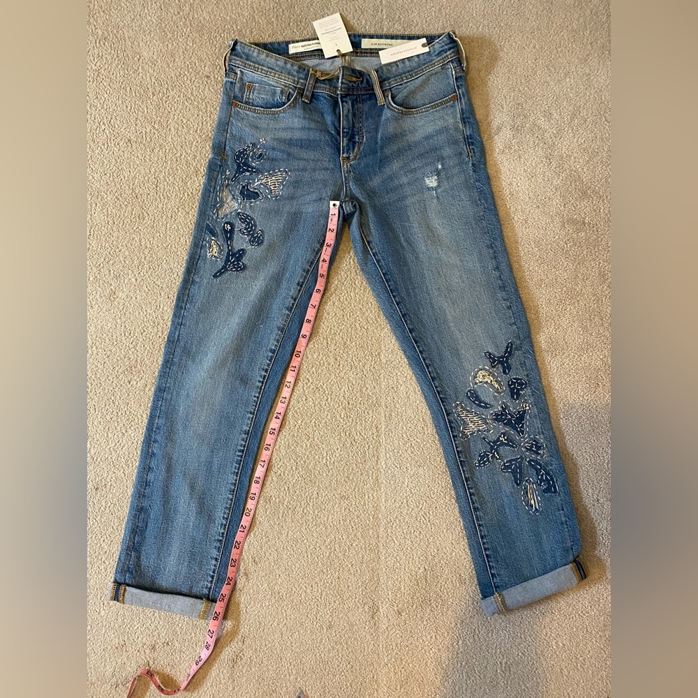 Anthropologie Pilcro Slim boyfriend crop 26